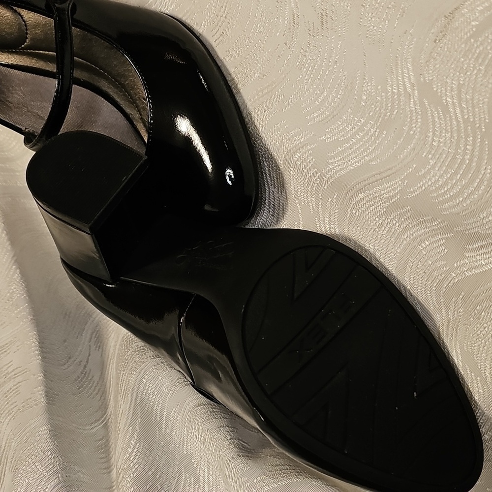 Life Stride classic black patton leather Mary Jane heels womans size 8.5 - Picture 3 of 11